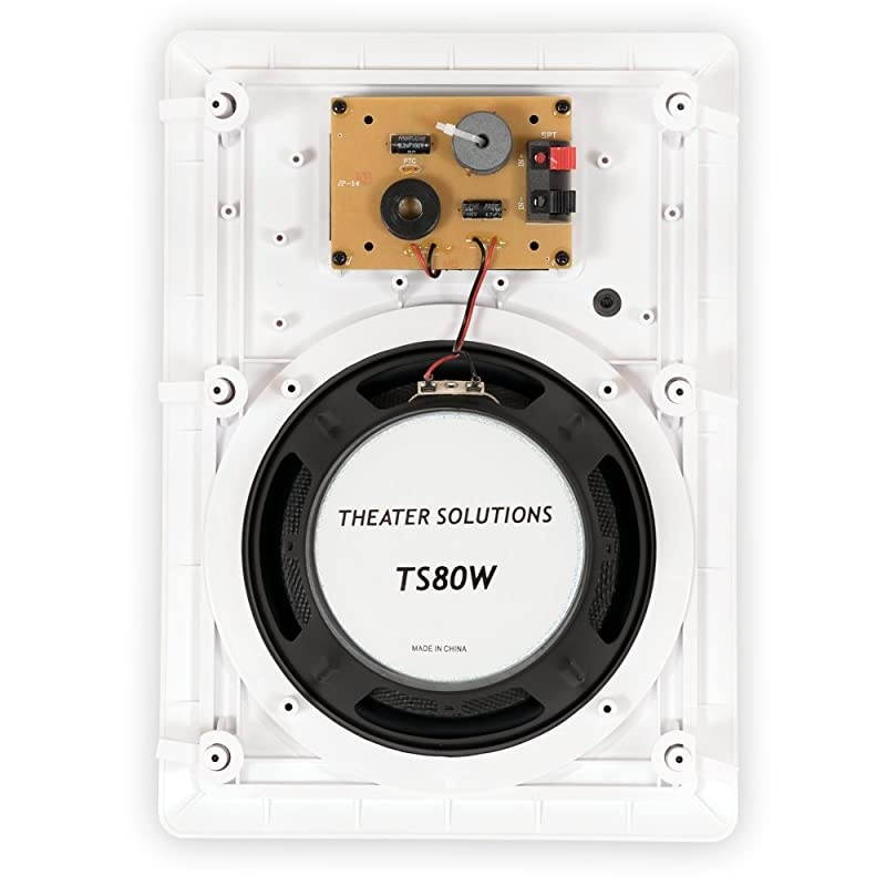 TS80W in Wall 8quot Speakers Surround Sound Home Pair White