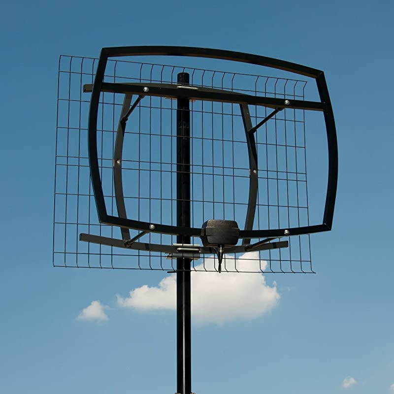 ClearStream 5 High Gain VHF TV Antenna 65+ Mile Range Multidirectional Indoor Attic Outdoor Allweather Mounting Hardware Adjustable Mast Clamp 4K Ready Black C5