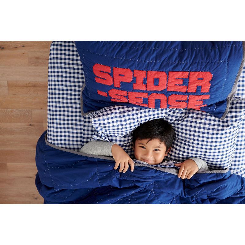 Saturday Park Marvel Spiderman Spider Sense Sham - 20x26 Blue
