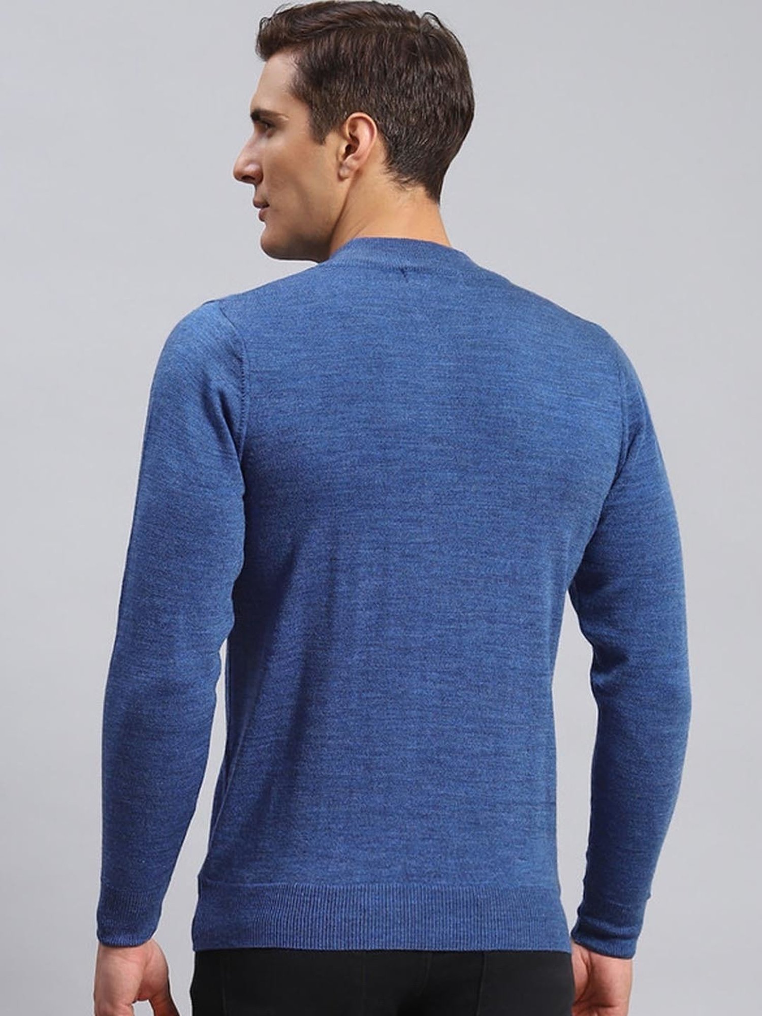 Monte Carlo Denim Blue Regular Fit Pullover