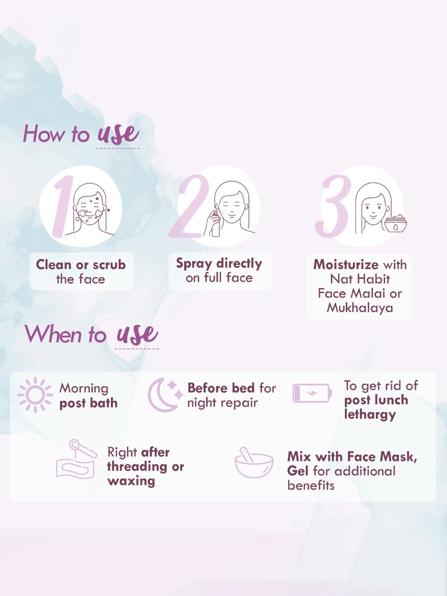 Nat Habit Lavender Fresh Distilled Floral Jal - Pack of 3