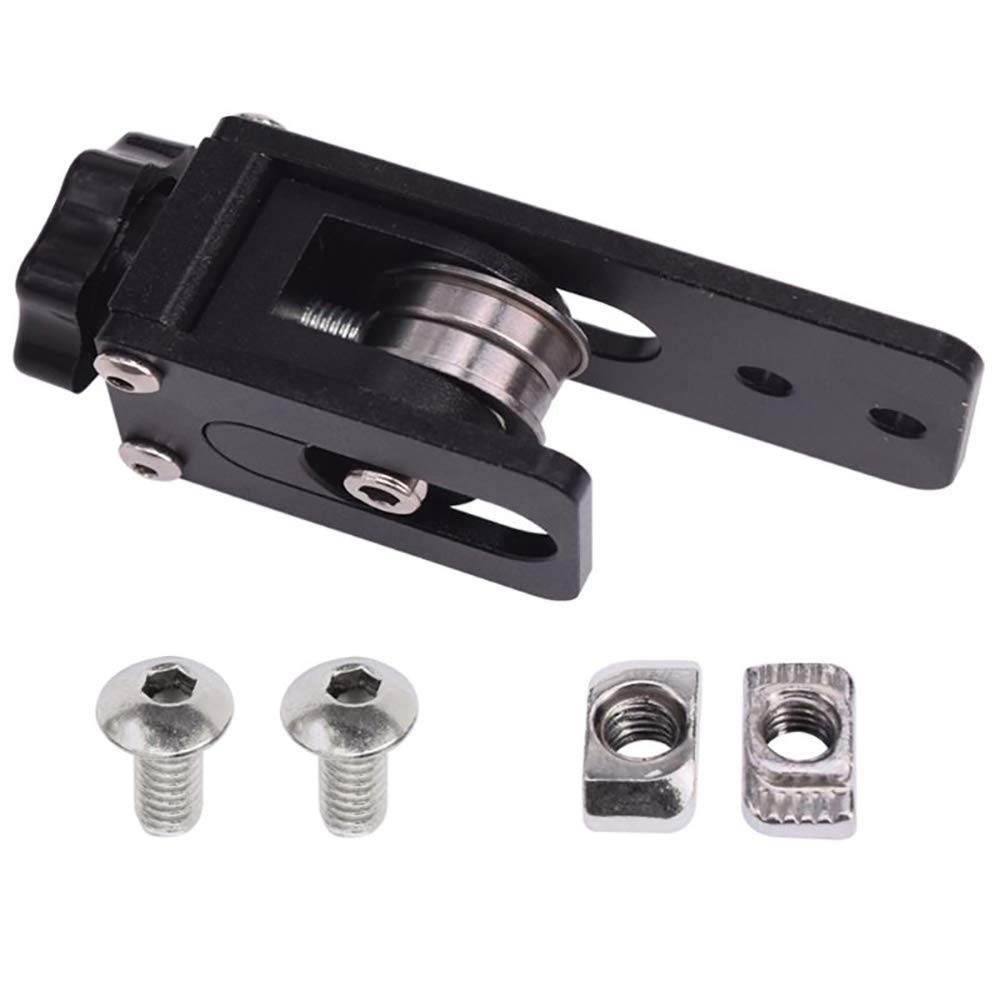 GT2 Black Aluminum 20-Tooth Timing Belt Idler Pulley Suitable for 3D Printers 6 mm Wide Timing Belt