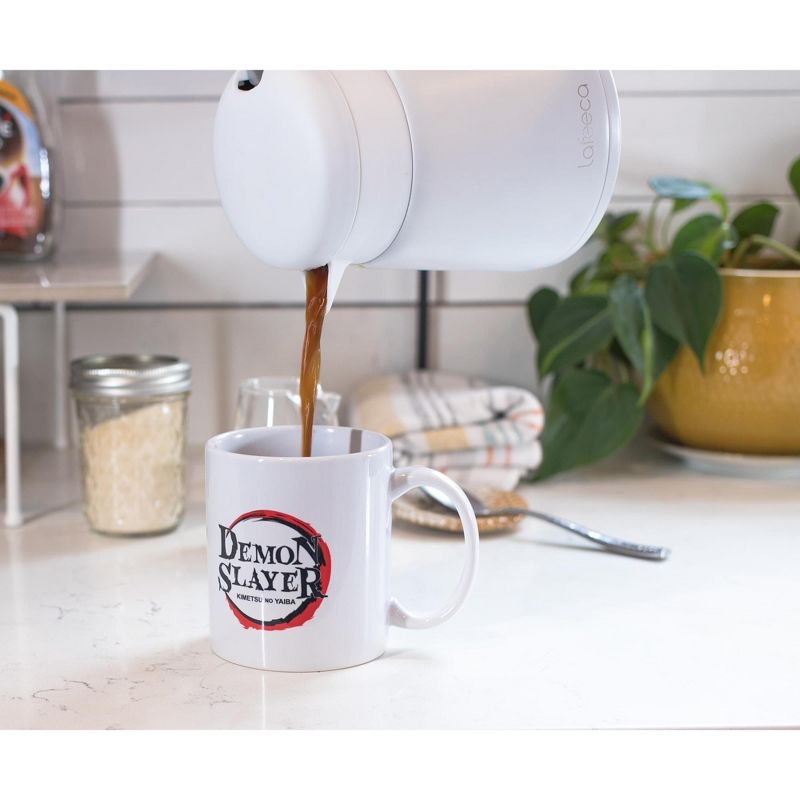 Surreal Entertainment Demon Slayer: Kimetsu no Yaiba Logo Ceramic Mug Exclusive | Holds 11 Ounces