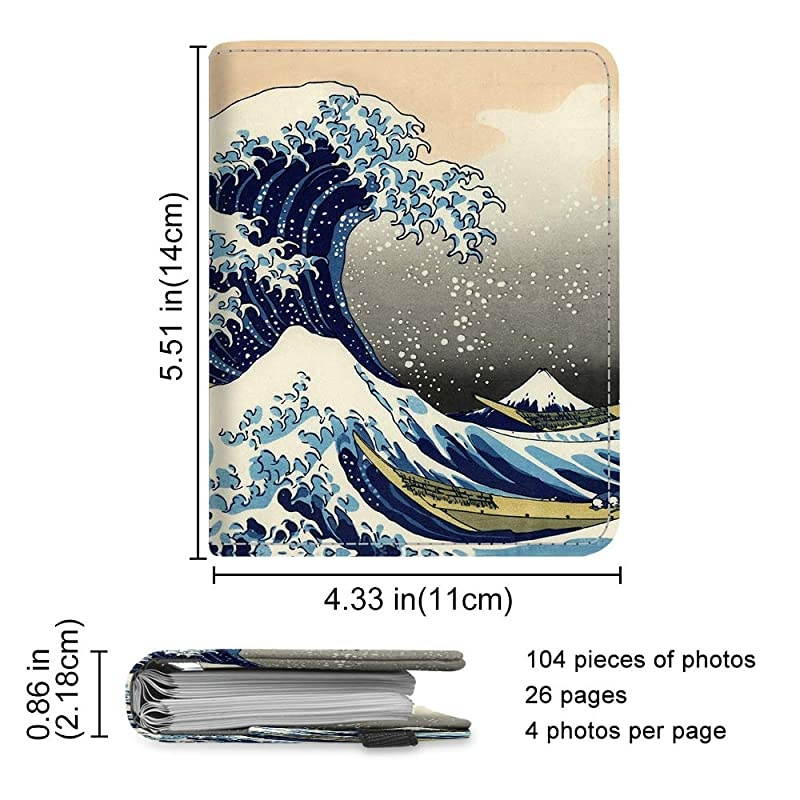 Mini Photo Album for 3-Inch Film - 104 Pockets Album for Fujifilm Instax Mini 11/Mini 9/Mini Link Printer/Mini LiPlay, Canon Ivy CLIQ, Polaroid, Kodak Instant Print Camera, Rose Gold