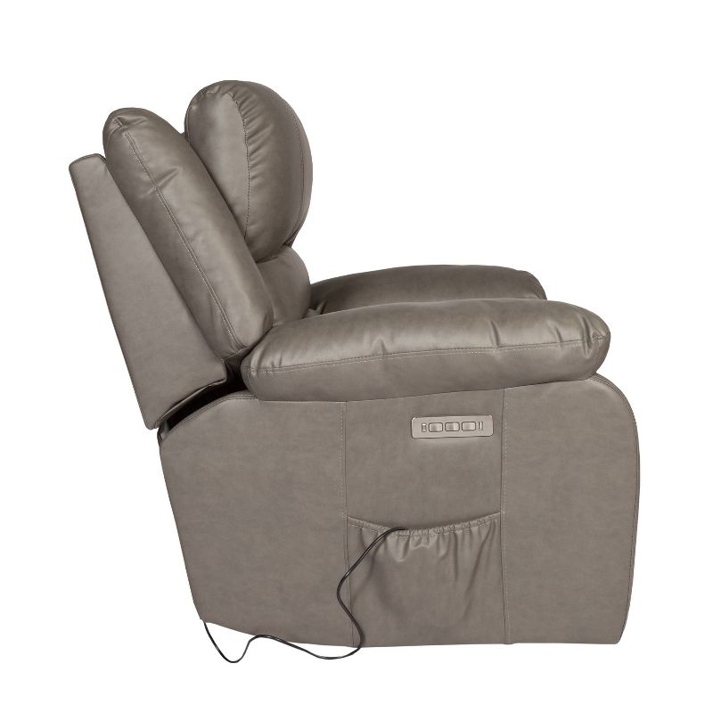 Lincoln Power Recliner Gray - Relaxzen