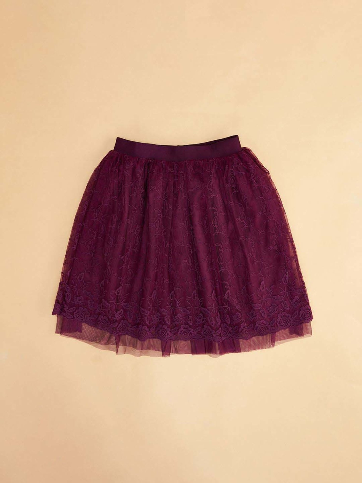 Angel & Rocket Kids Pink Floral Print Skirt