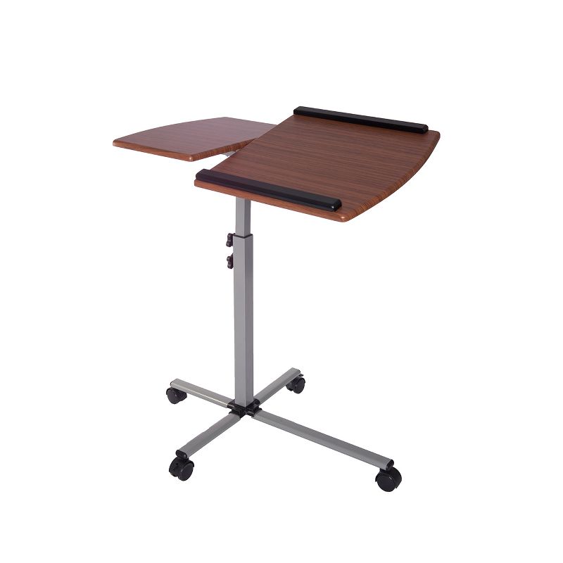 Mobile Laptop Cart Steel Mahogany - Techni Mobili