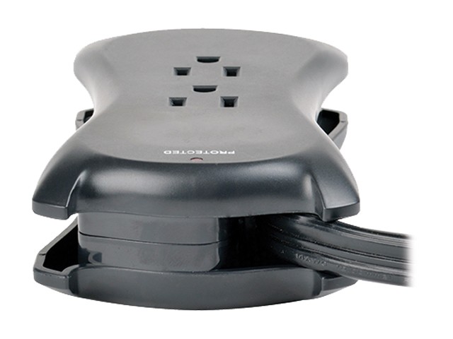 Uninex PS102 RF Remote Control Power Managed 6-Outlet Energy Controlled Surge Protector, Eliminates Standby Idle Electricity Usage, 6-Foot