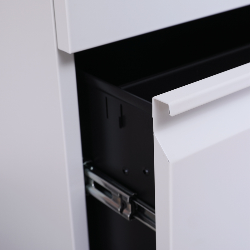 3 Drawer Mobile File Cabinet with Lock, Metal Filing Cabinet Legal/Letter Size, Fully Assembled Except Wheels