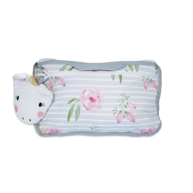 Boppy Preferred Shopping Cart and Restaurant High Chair Cover - Pink Gray Unicorn