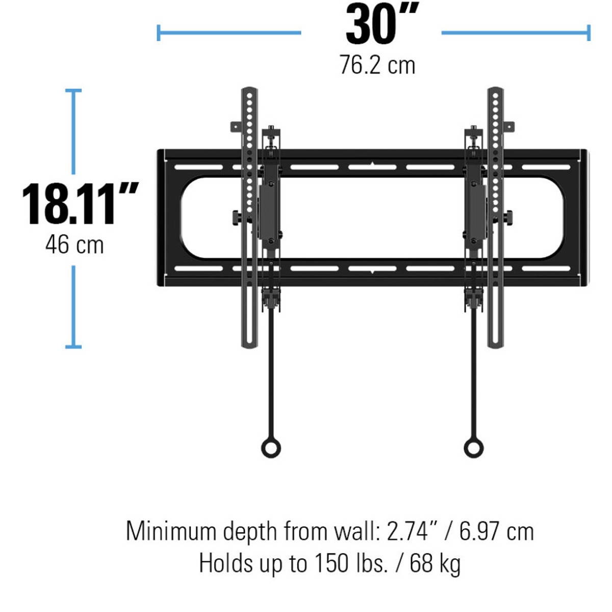 Sanus VLT6 Premium Series Advances Tilt TV Mount for 46" - 90" TV