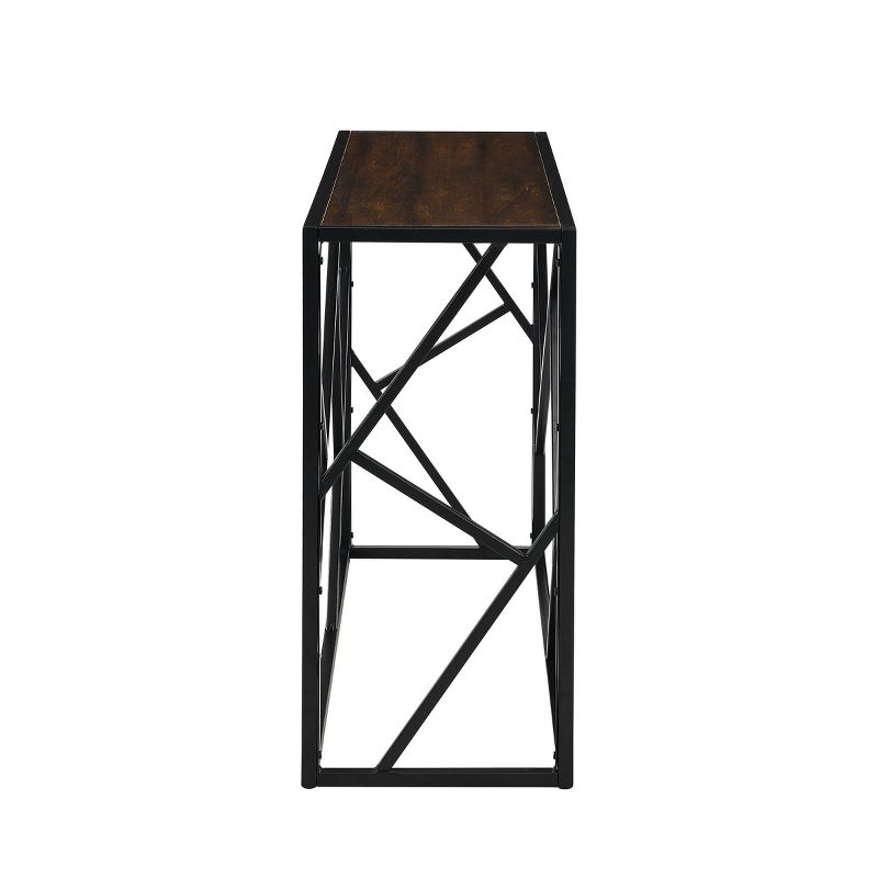 Cressida Console Table Elm/Black - Carolina Chair & Table