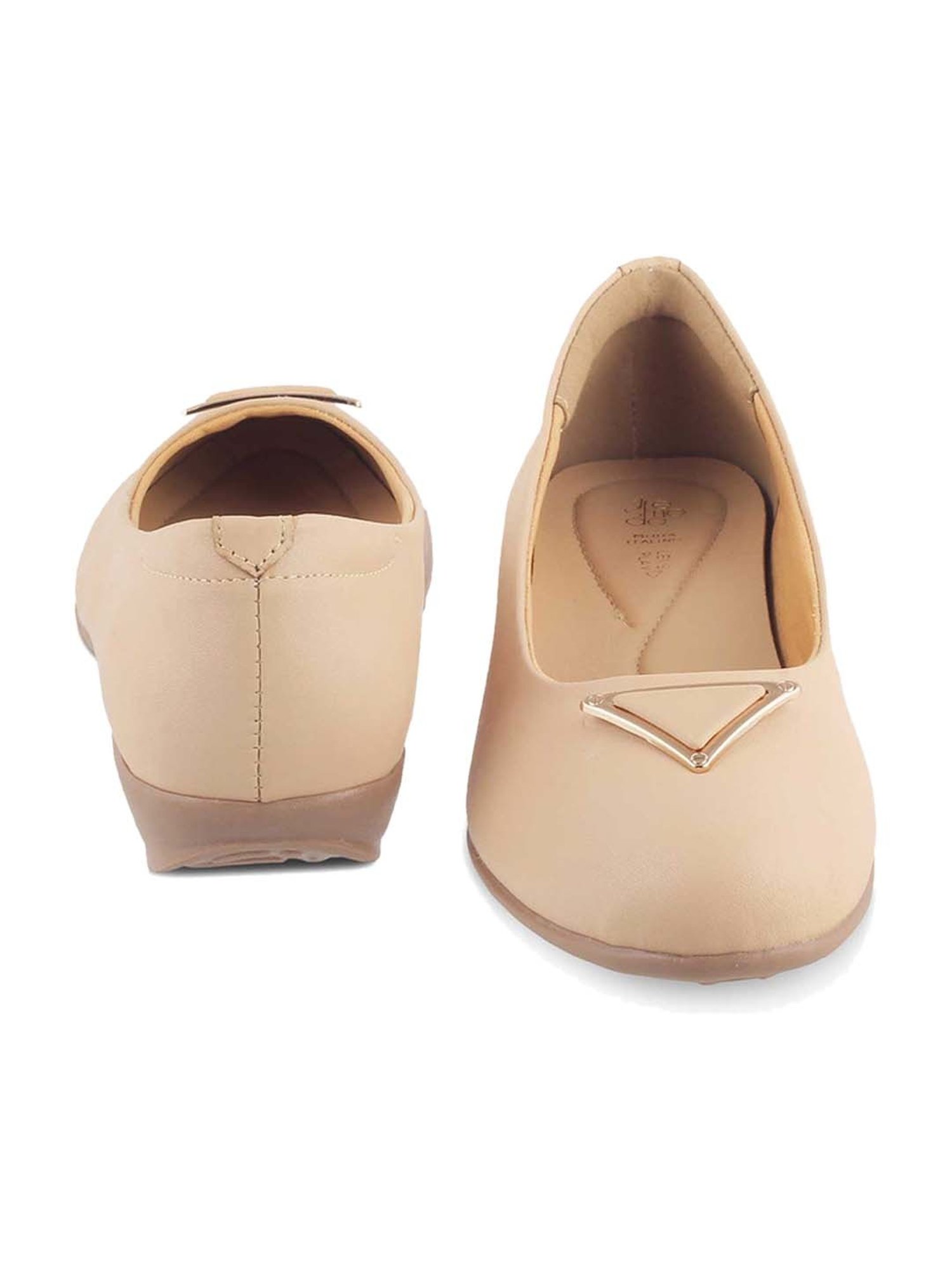 Tresmode Women's Beige Flat Ballets
