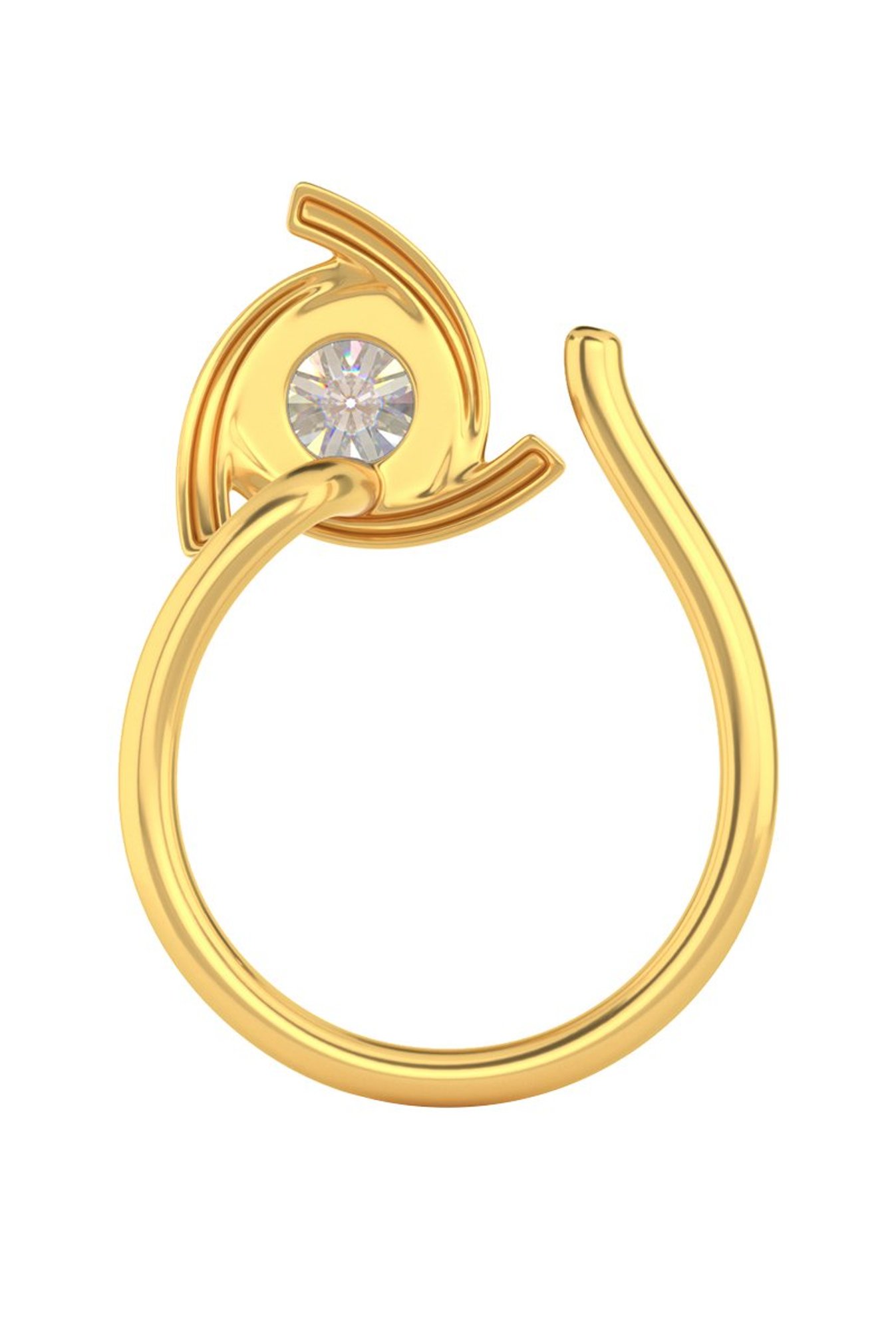 Joyalukkas 18k Gold & Diamond Nosepin
