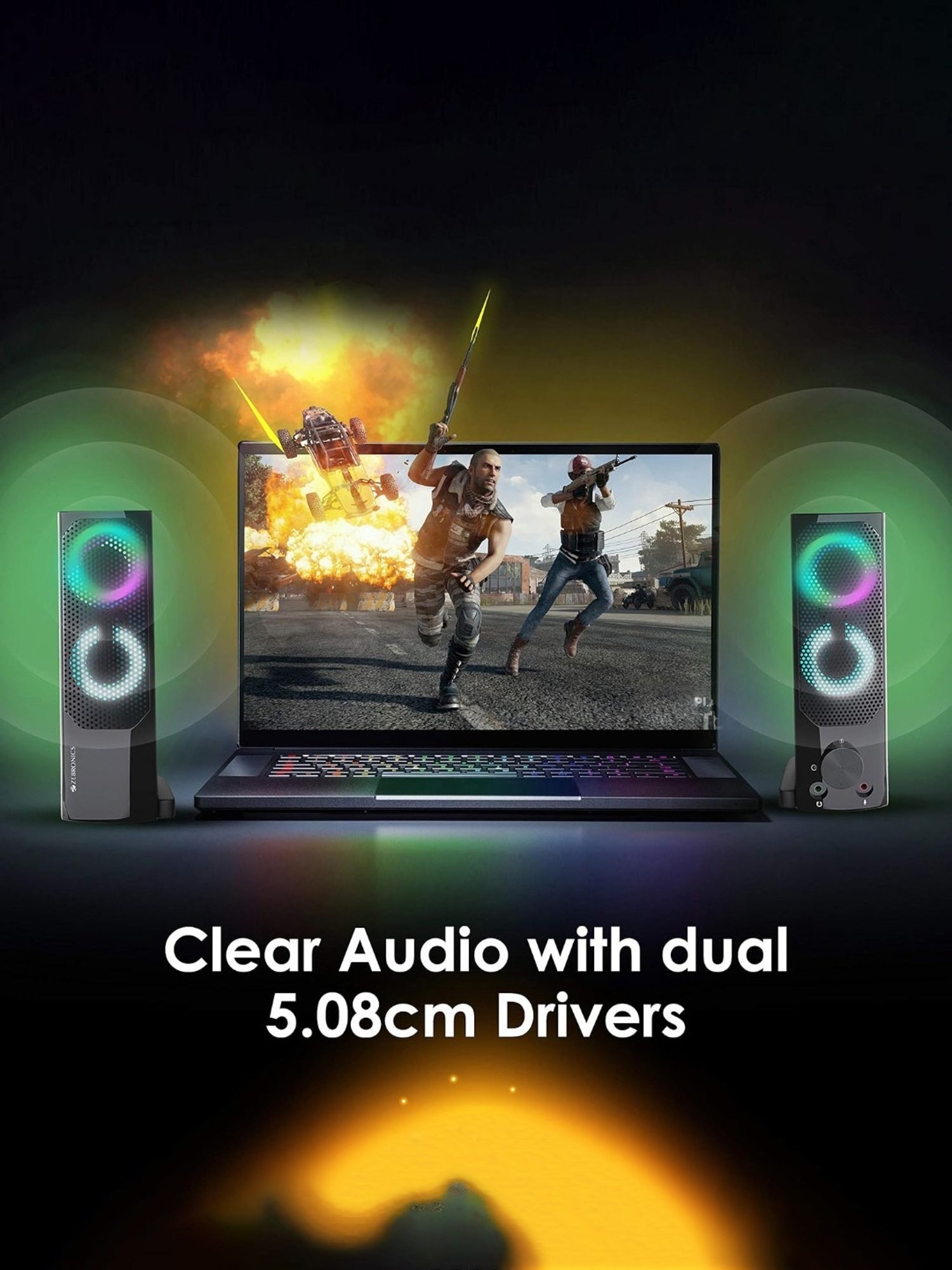 Zebronics Zeb-Wonderbar 10 2.0 Channel 10W Speaker (Black)