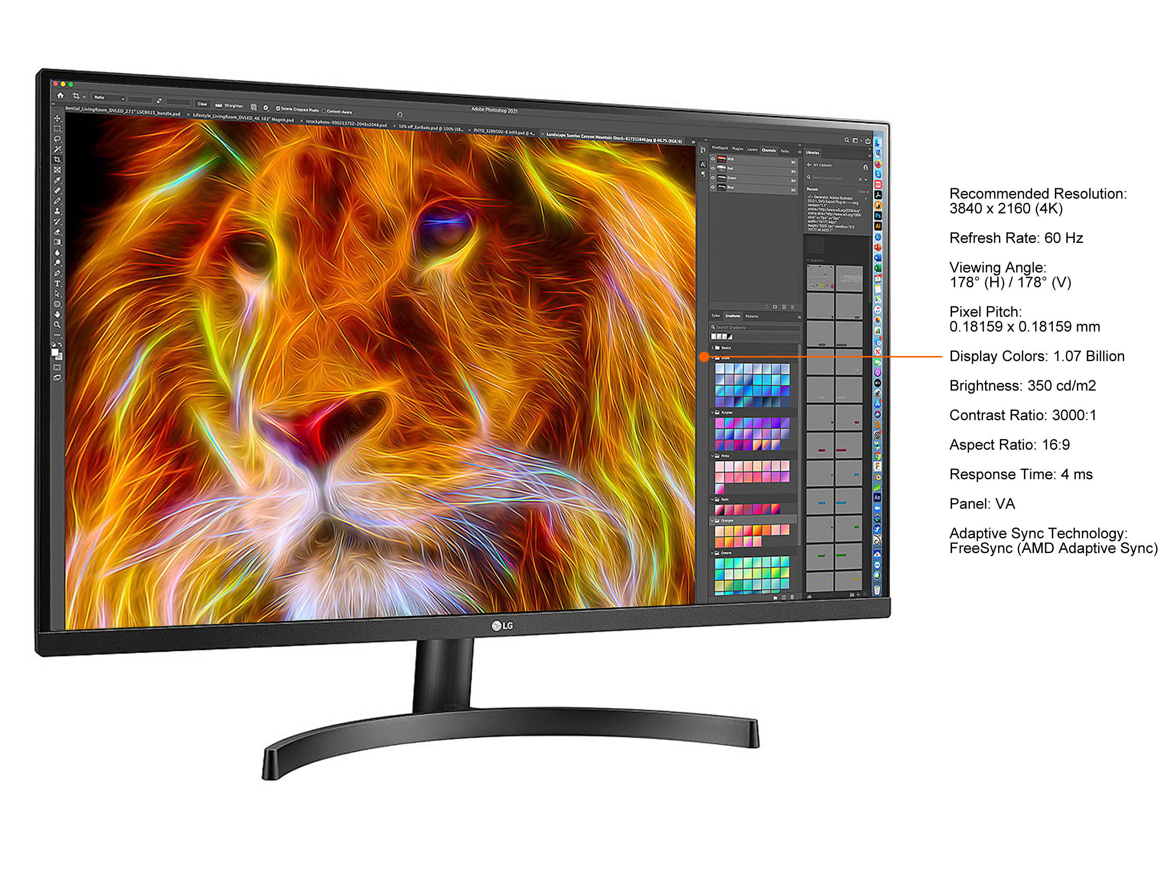 LG 31.5" 32BN50U-B UHD 4K (3840x2160) HDR10, DCI-P3 90% (Typ.), AMD FreeSync, Dynamic Action Sync, Black Stabilizer, MAXXAUDIO and Adjustable Stand Monitor