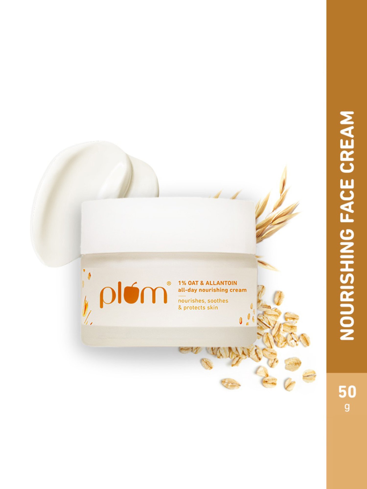 Plum 1% Oat & Allantoin All-Day Nourishing Face Cream - 50 gm
