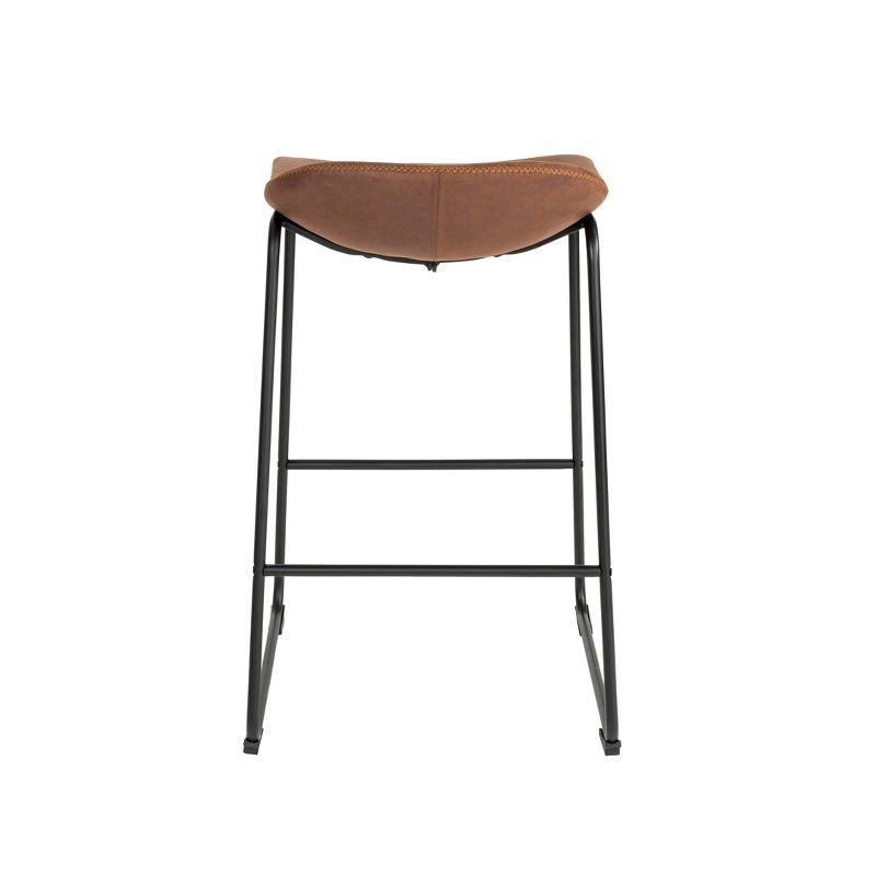 Set of 2 Landon Barstools Brown - ClickDecor