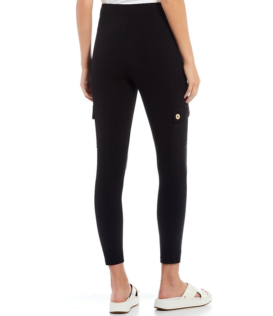 Calvin Klein Pull-On Cargo-Pocket Knit Leggings