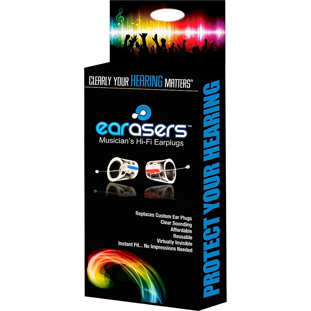 Earasers Small Musicians Plugs and Carrying Case Bundle Pink