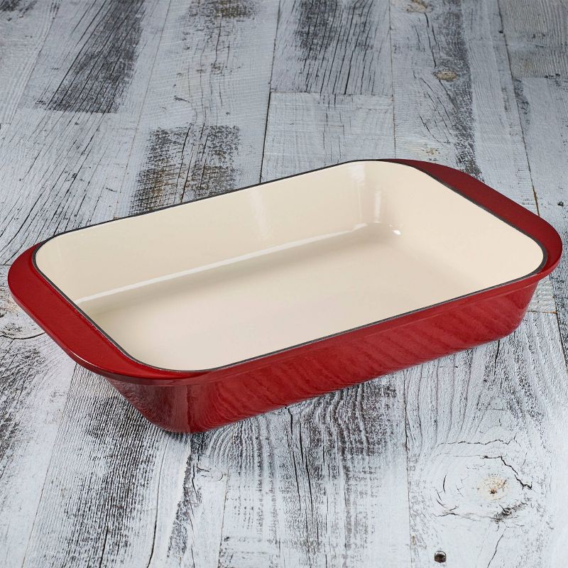 Cuisinart Chef's Classic 14" Red Enameled Cast Iron Roasting & Lasagna Pan - CI1136-24CR