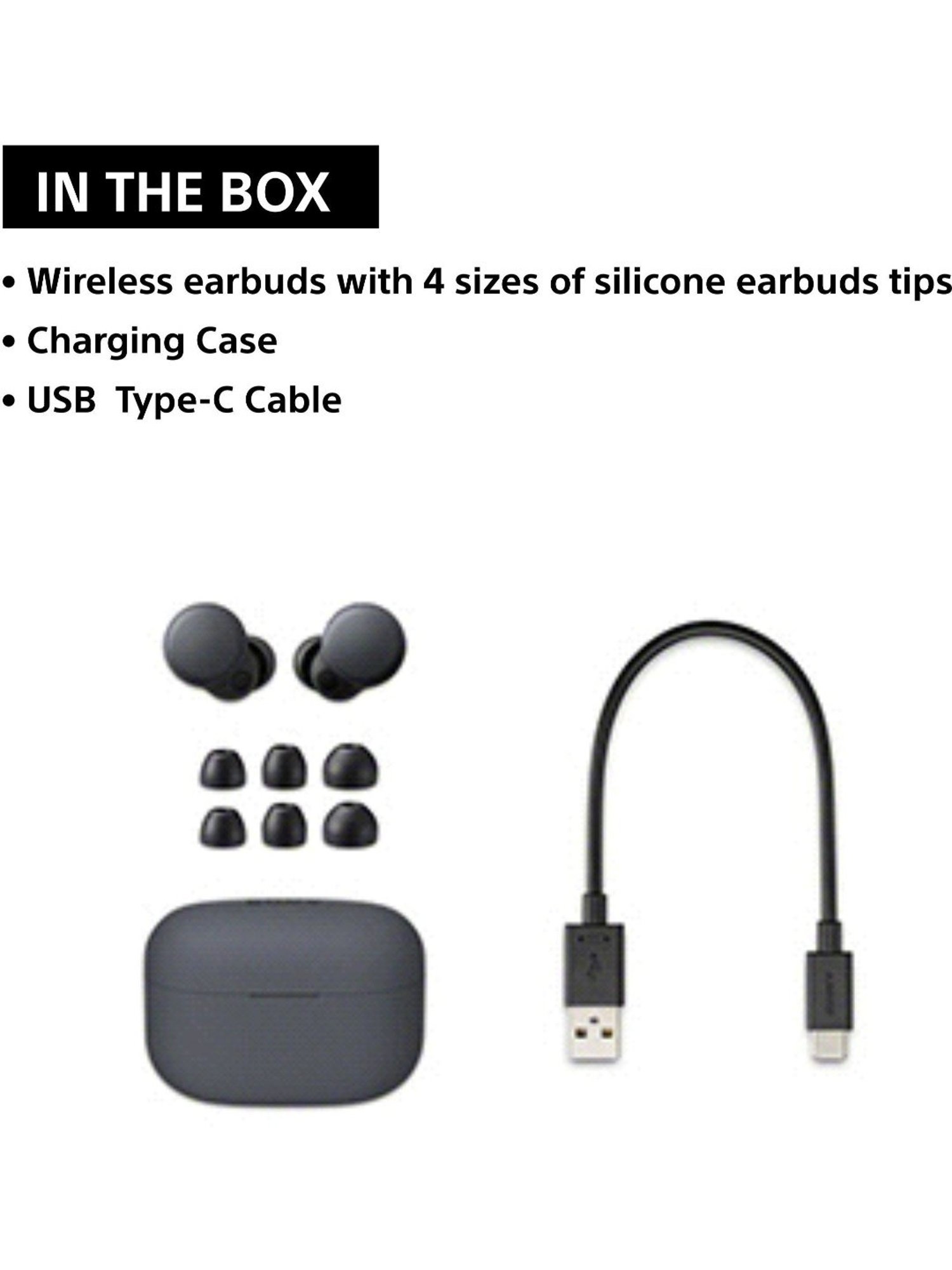 Sony WF-LS900N In Ear Bluetooth Earbuds with Noise Cancellation (Black, True Wireless)