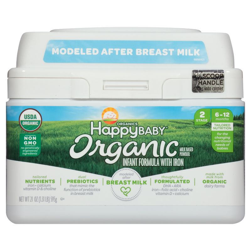 Happy Baby Stage 2 Infant Formula with Iron Powder - 21oz