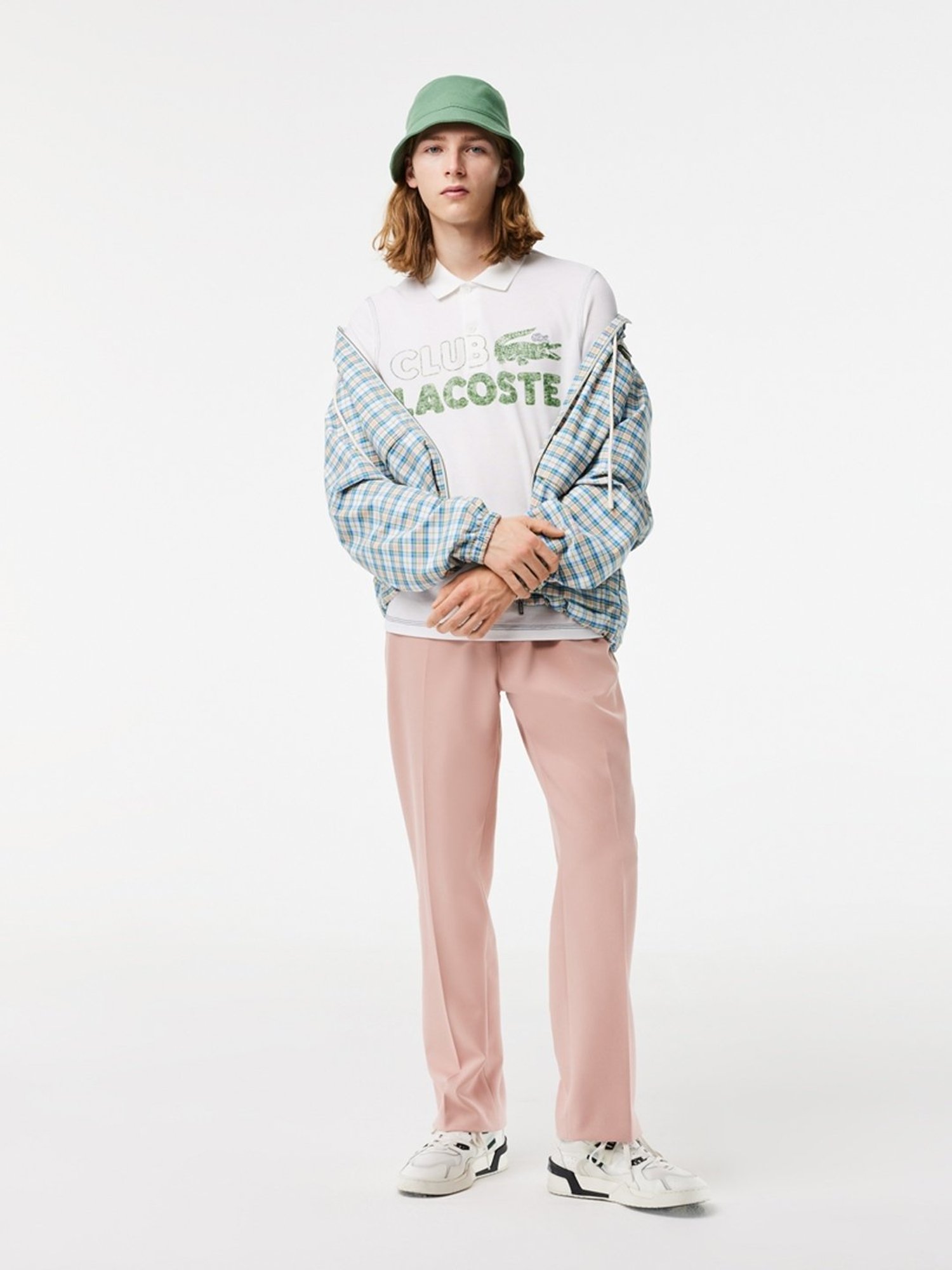 Lacoste White Cotton Regular Fit Printed Polo T-Shirt