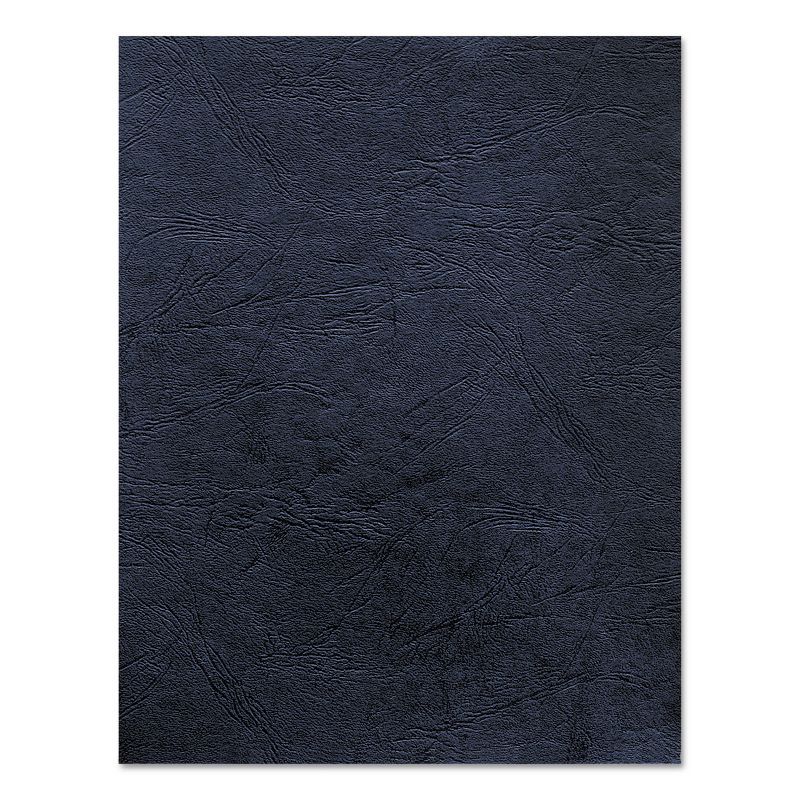 Fellowes Classic Grain Texture Binding System Covers 11 x 8-1/2 Navy 50/Pack 52124