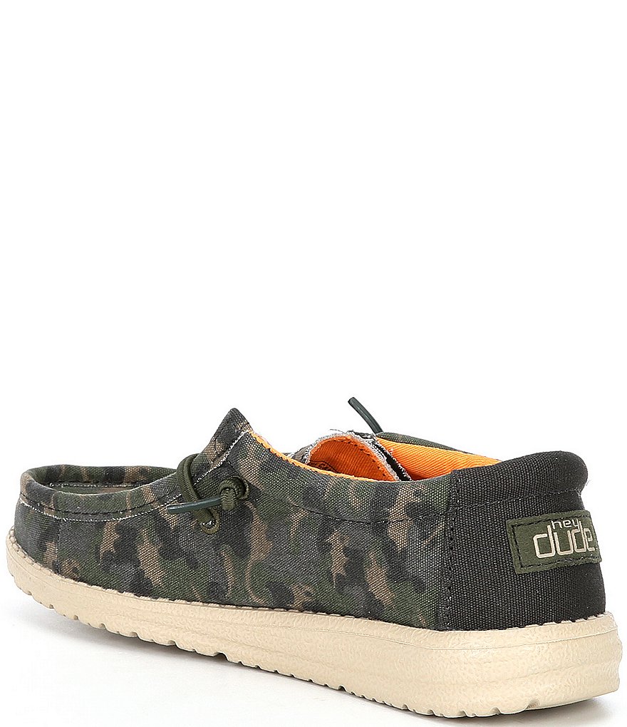 Hey Dude Boys' Wally Camodino Washable Slip-Ons (Youth)