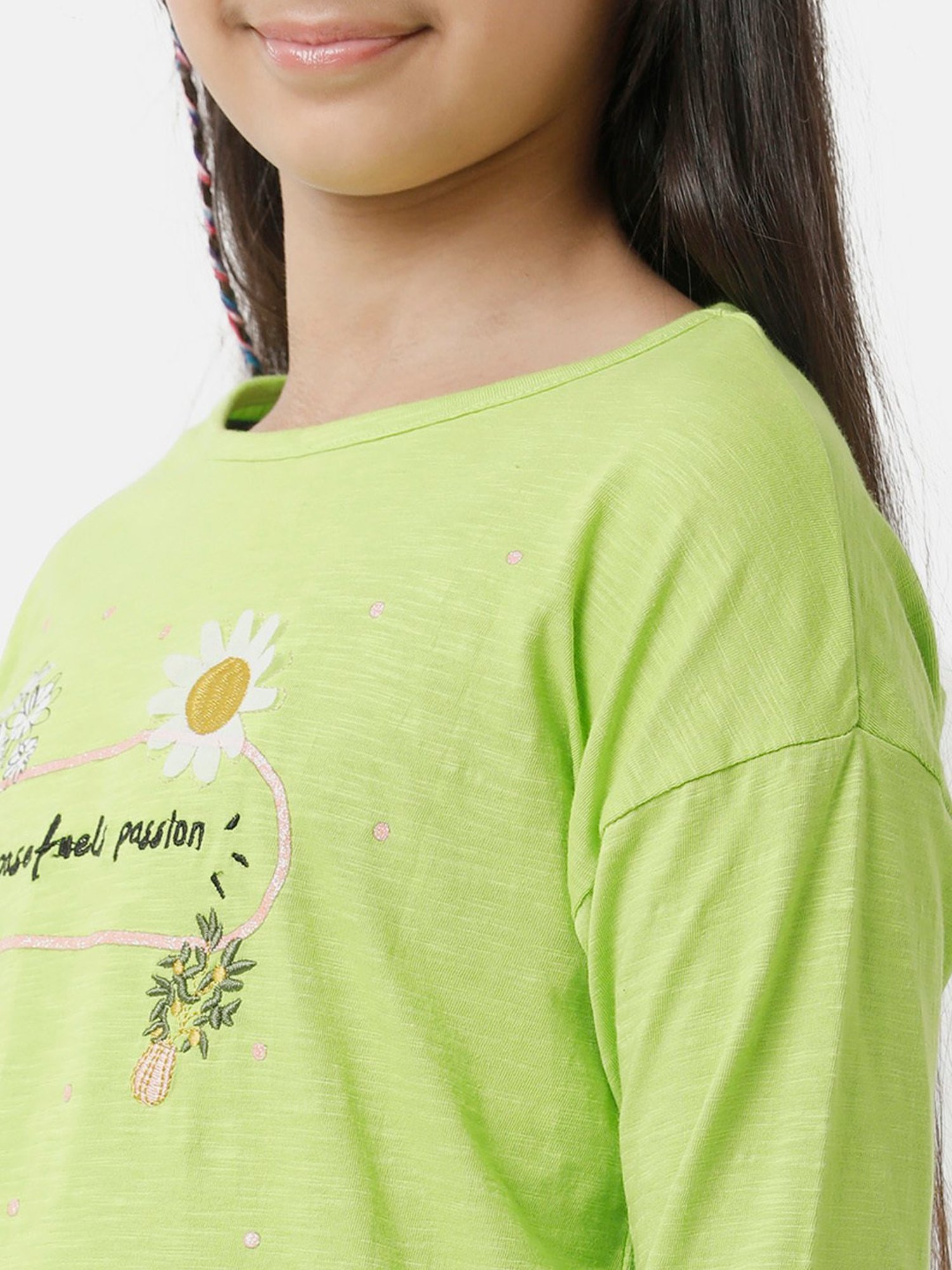 Tiny Girl Kids Pink Solid Top