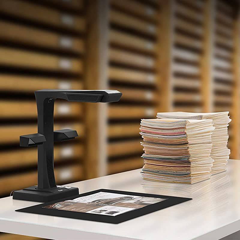 ET16P Professional Document Camera Scanner with 2nd Gen Laser CurveFlattening Tech Perfect for Bound Documents amp Books Smart OCR for Mac and Windows