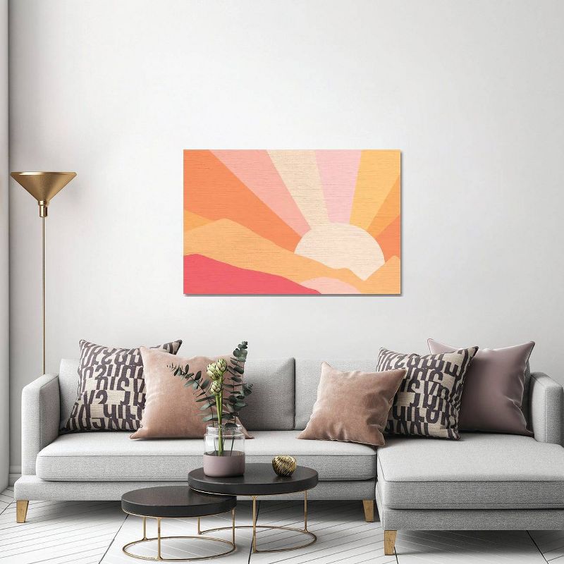 Retro Rainbow Landscape I by Dominique Vari Unframed Wall Canvas - iCanvas