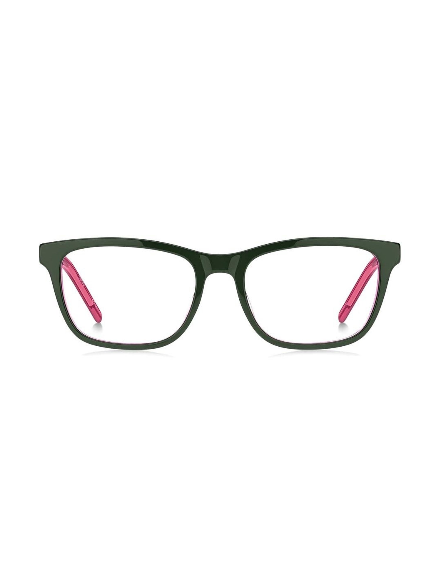 HUGO Green Rectangular Eye Frames for Women