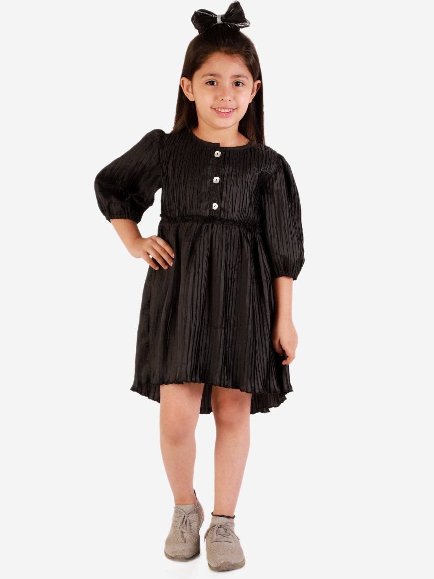 KidsDew Black Regular Fit Dress
