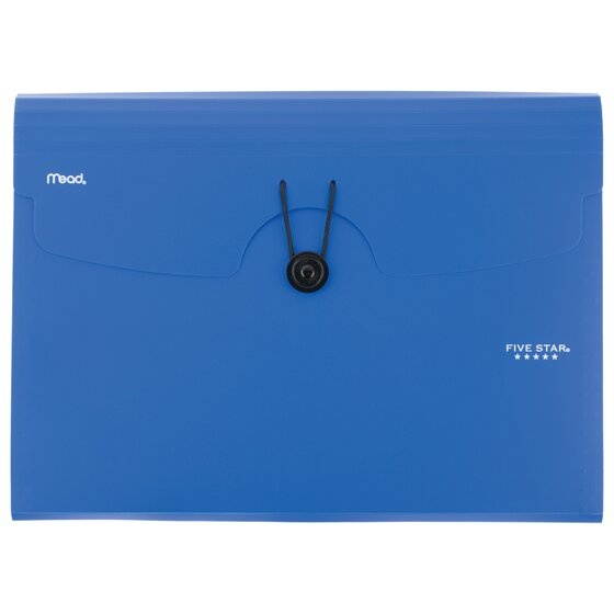 Five Star 6-Pocket Expanding File 13 x 9 14 Bright Orange - Expanding