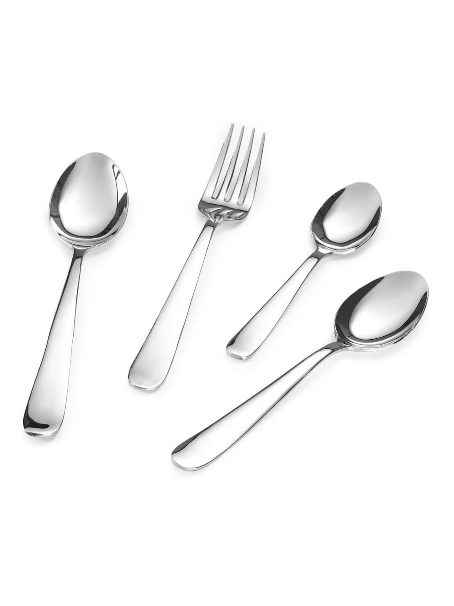FnS Verona Silver Stainless Steel Cutlery - Set of 24