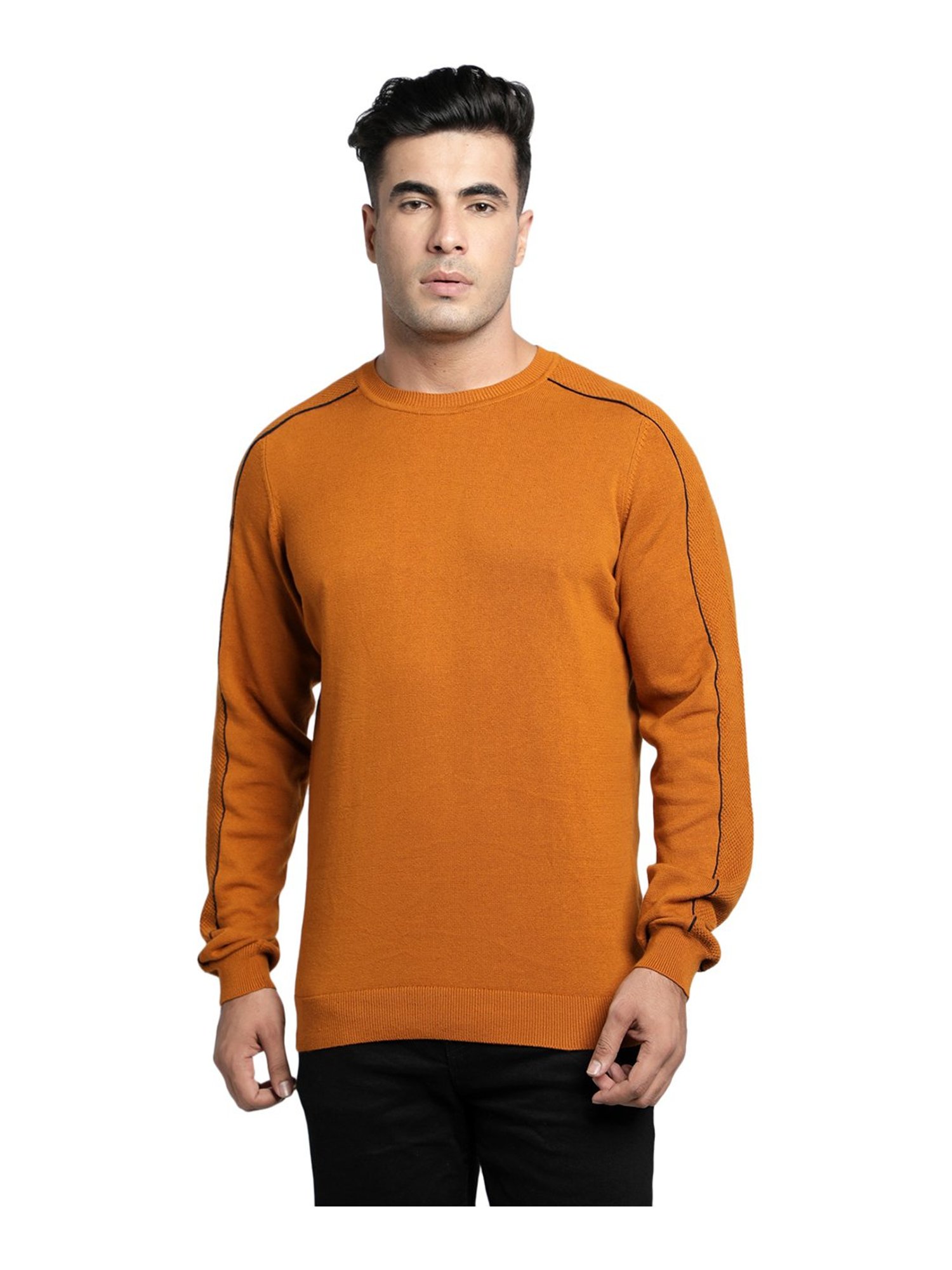 Red Tape Tan Round Neck Sweater