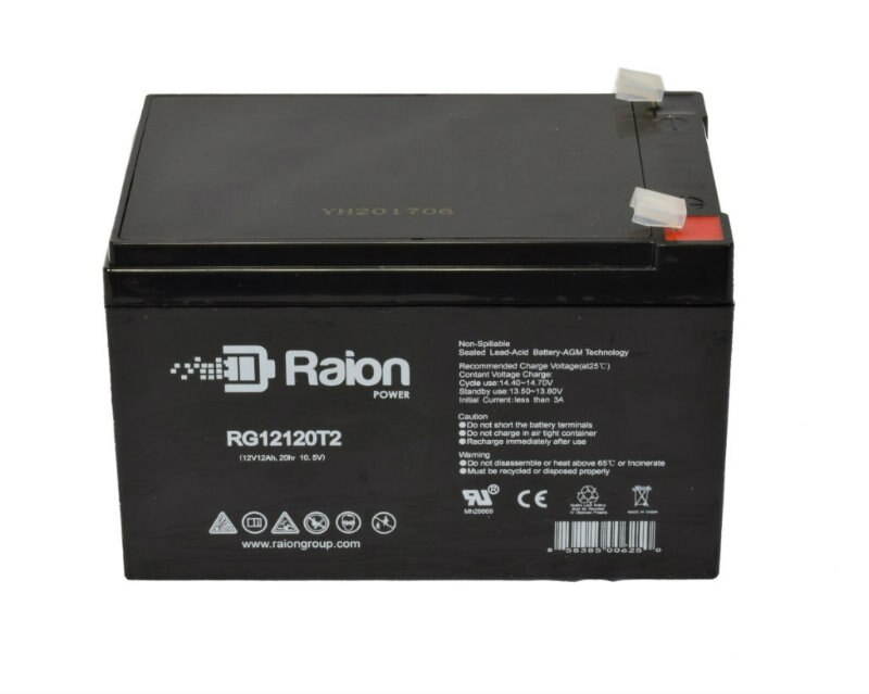 Raion Power 12V 12Ah UPS Battery For APC RBC6 - 2 Pack