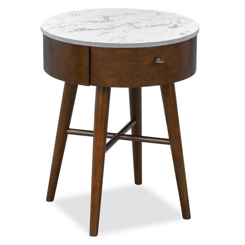 Wayne Side Table Walnut - Poly & Bark