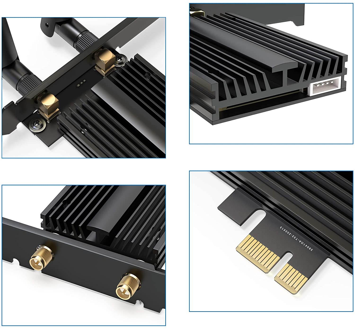 AX200 WiFi 6 PCIe WLAN card for PC, 2974 Mbps 802.11AX Dual Band PCI-Express Wireless Adapter Network Card with Bluetooth 5.1, MU-MIMO, OFDMA, suitable for Windows 10 (64 bit)