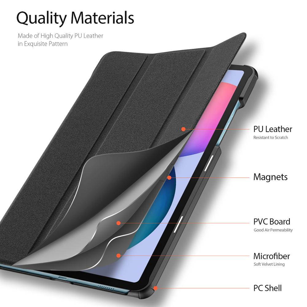Samsung Galaxy Tab S6 Lite 10.4 Case Smart Magnetic Flip PU Leather Stand Cover for Galaxy Tab S6 Lite 10.4" Model SM-P610 P615 2020 Release