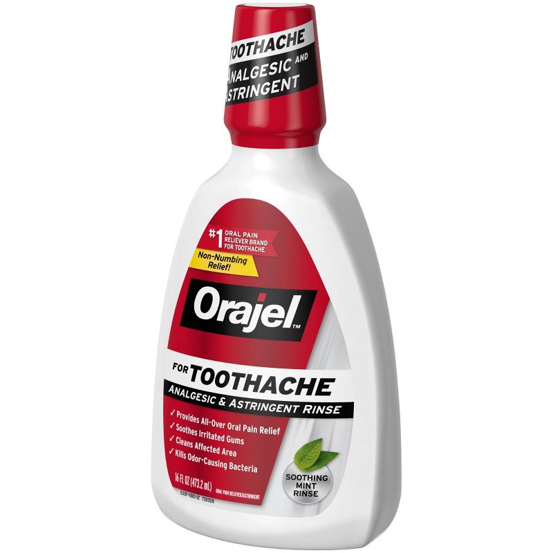 Orajel Toothache Analgesic & Astringent Rinse - 16 fl oz