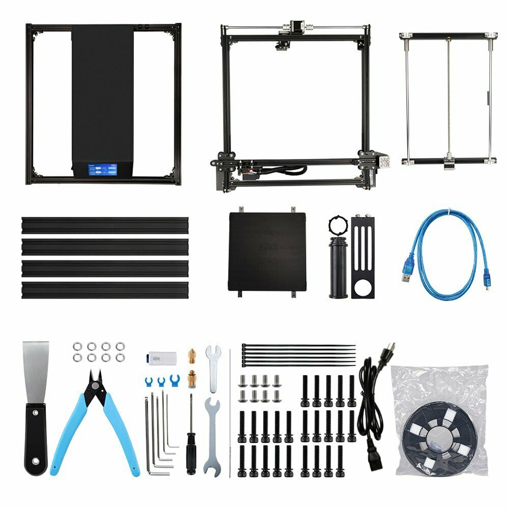 Creality Ender-5 Plus 3D Printer 350X350X400mm Auto Leveling +Yellow Filament US