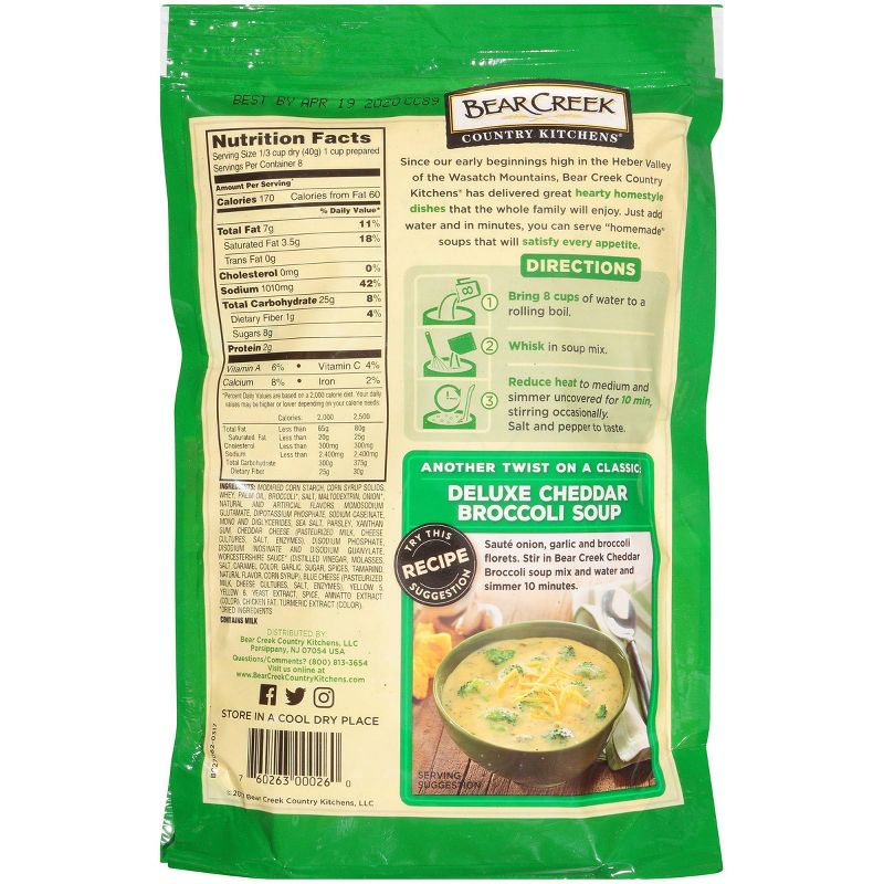 Bear Creek Country Kitchens Cheddar Broccoli Soup Mix 11.2oz