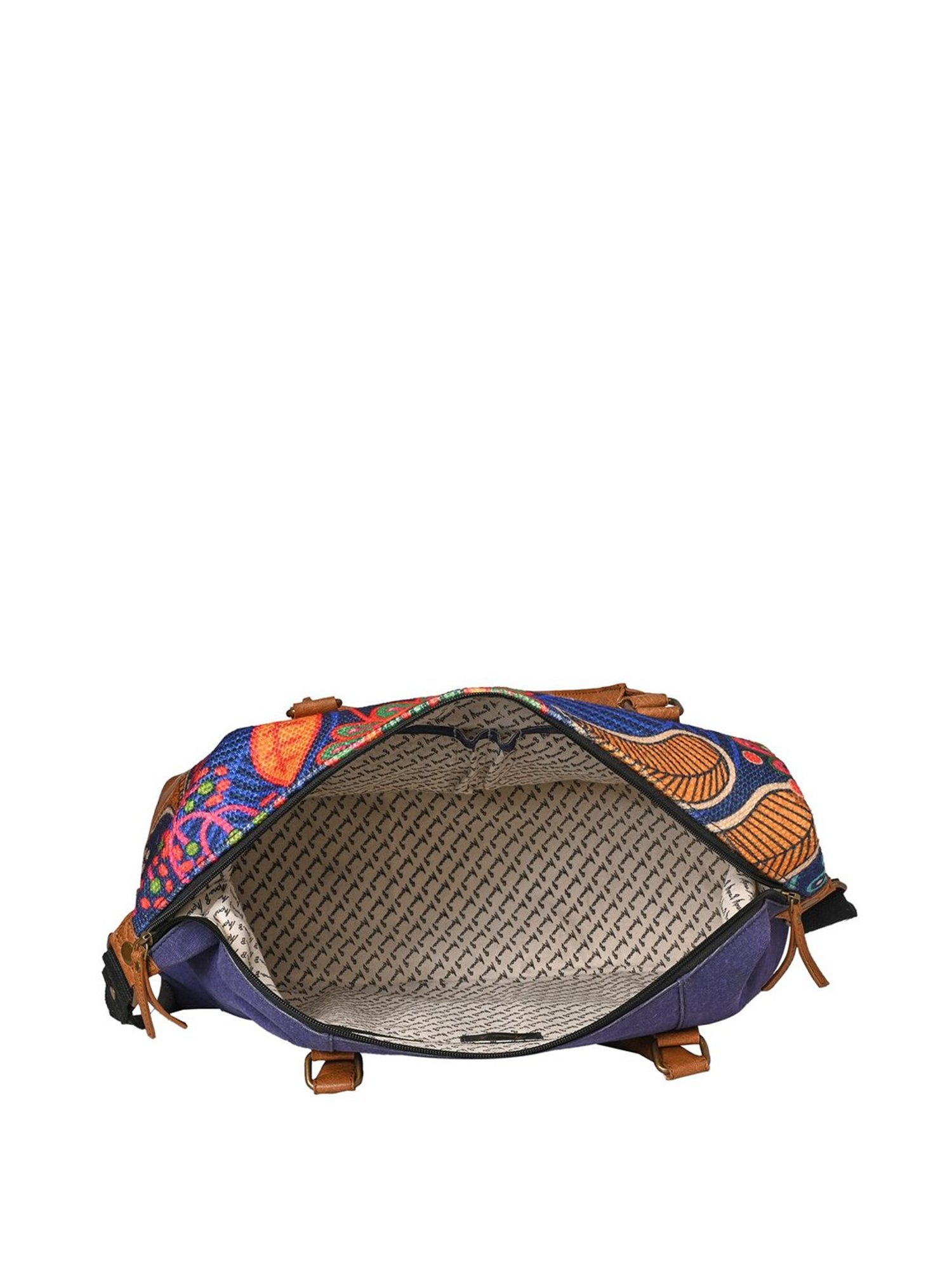 Mona B Oasis Navy Large Duffle Bag