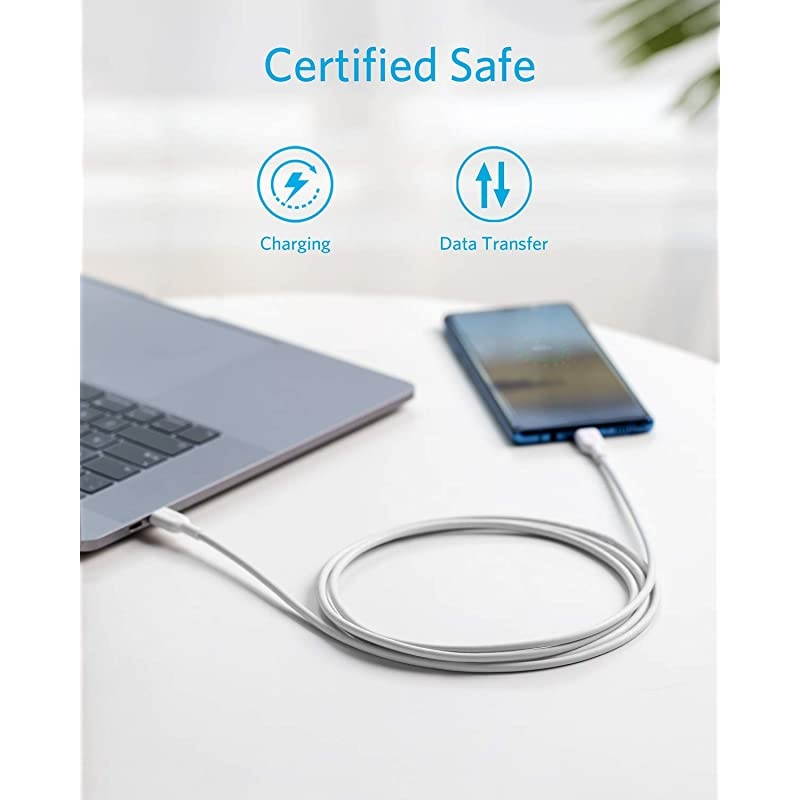 Powerline II USB C to USB C 20 Cable 6ft USBIF Certified Power Delivery PD Charging for Apple MacBook Huawei Matebook iPad Pro 2018 Chromebook Switch and More TypeC DevicesLaptops