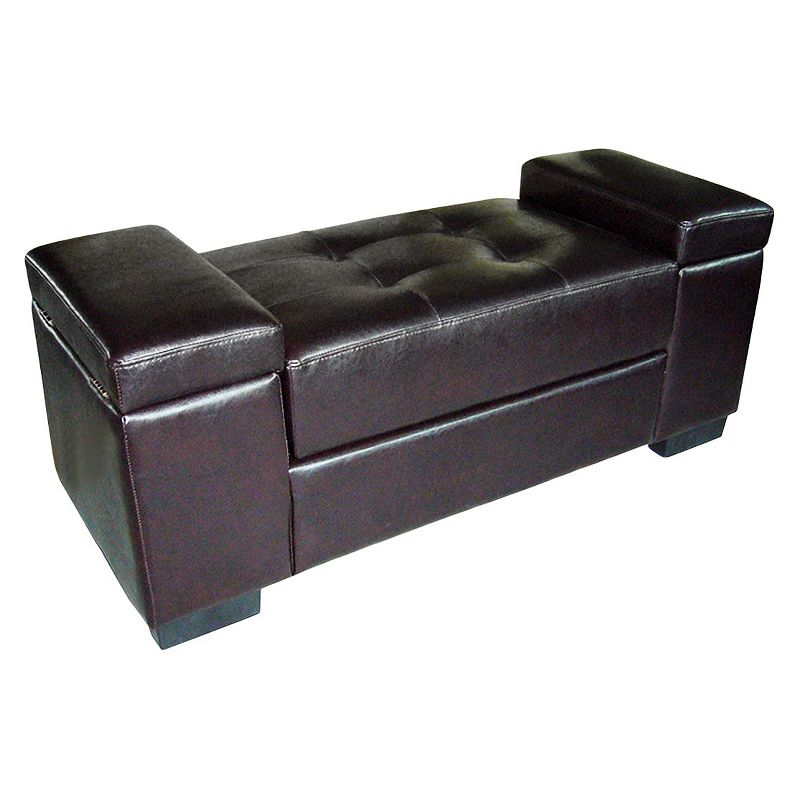 Open Storage Bench Dark Brown - Ore International