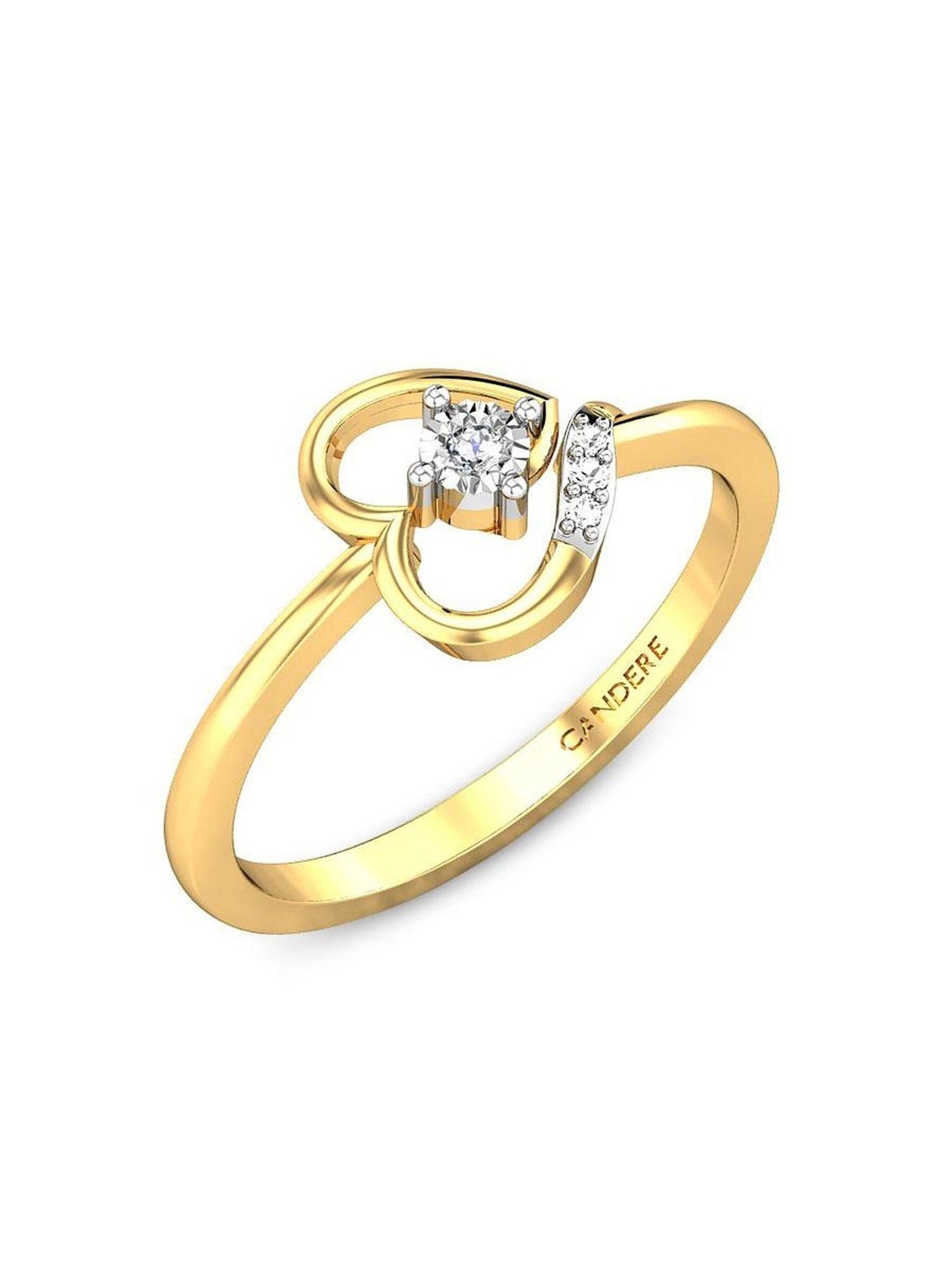 Candere by Kalyan Jewellers 18k Rose Gold & Diamond Ring for Women