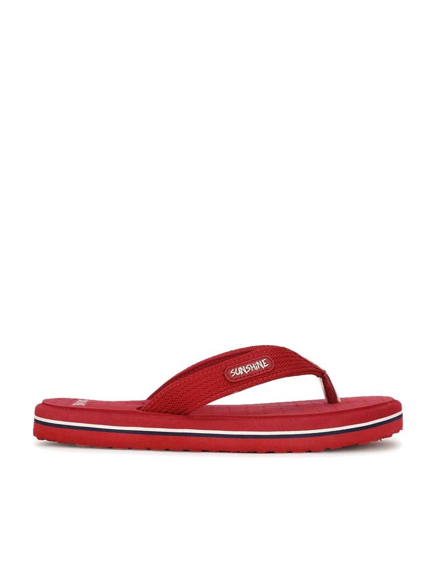 Bata Women's Maroon Flip Flops